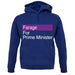 Farage For Prime Minister unisex hoodie