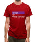 Farage For Prime Minister Mens T-Shirt