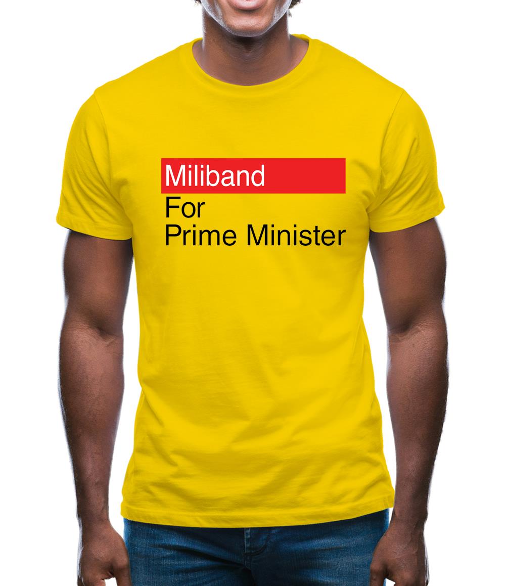 Miliband For Prime Minister Mens T-Shirt