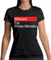 Miliband For Prime Minister Womens T-Shirt