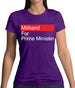 Miliband For Prime Minister Womens T-Shirt