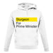 Sturgeon For Prime Minister unisex hoodie