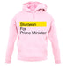 Sturgeon For Prime Minister unisex hoodie