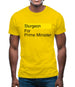 Sturgeon For Prime Minister Mens T-Shirt