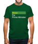 Wood For Prime Minister Mens T-Shirt