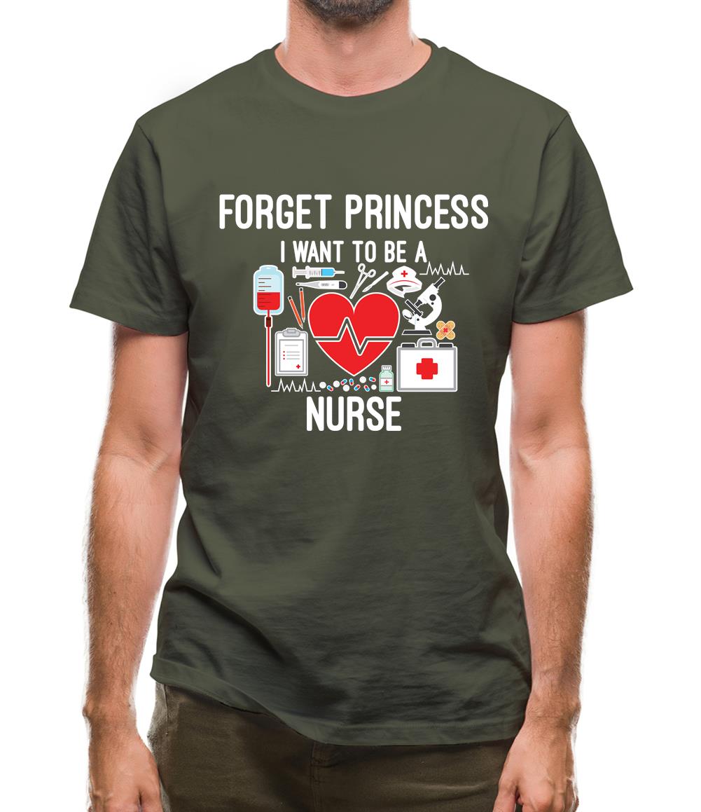 Forget Princess Nurse Mens T-Shirt