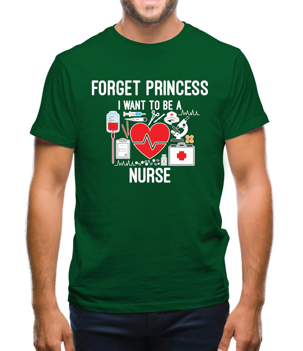 Forget Princess Nurse Mens T-Shirt