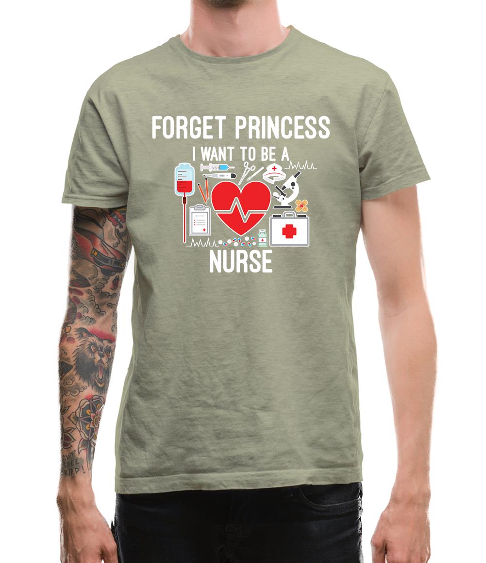 Forget Princess Nurse Mens T-Shirt