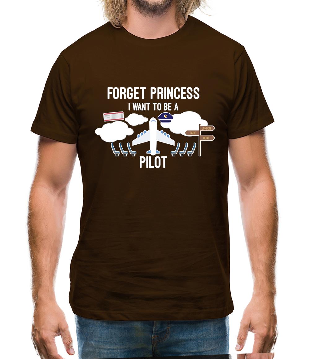 Forget Princess Pilot Mens T-Shirt