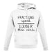 Fractions Louder Than Nerds unisex hoodie