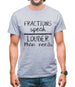 Fractions Louder Than Nerds Mens T-Shirt