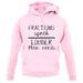 Fractions Louder Than Nerds unisex hoodie