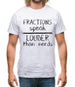 Fractions Louder Than Nerds Mens T-Shirt