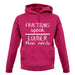 Fractions Louder Than Nerds unisex hoodie