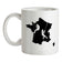 France Climbing Ceramic Mug