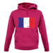 France Grunge Style Flag unisex hoodie