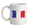 France Grunge Style Flag Ceramic Mug