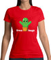 Free Cactus Hugs Womens T-Shirt