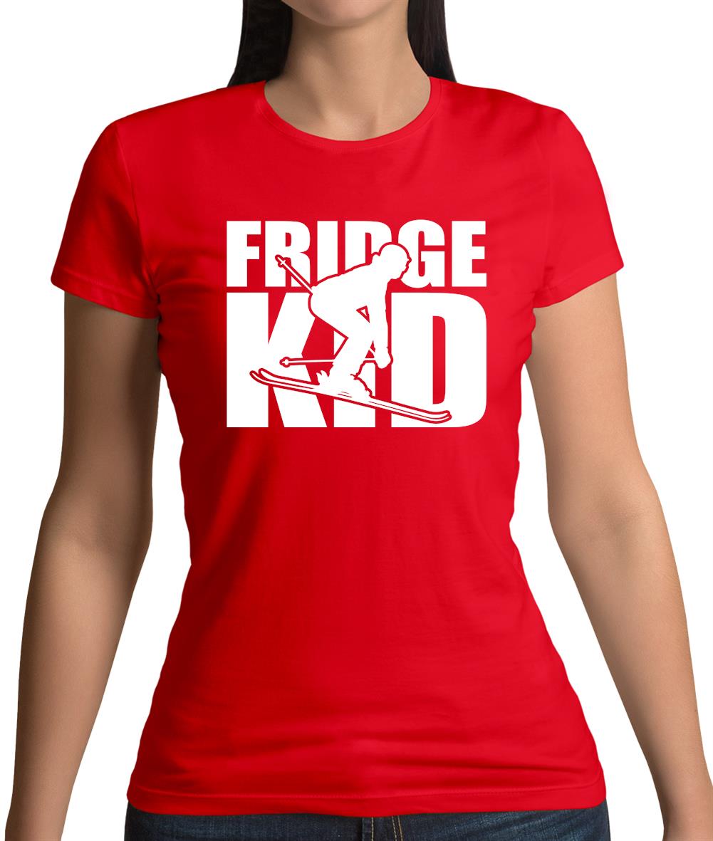 Fridge Kids Ski Womens T-Shirt