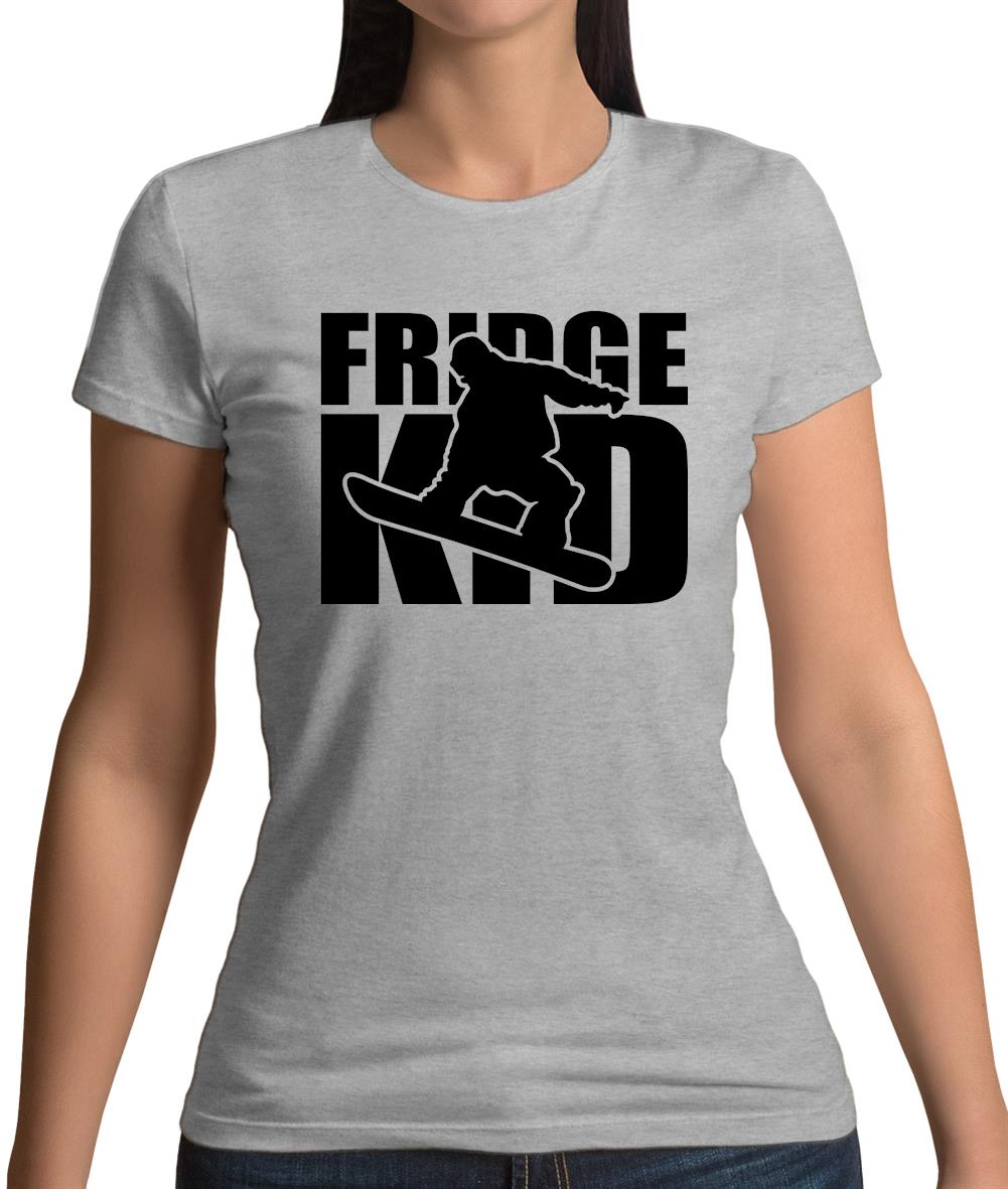 Fridge Kids Snowboard Womens T-Shirt