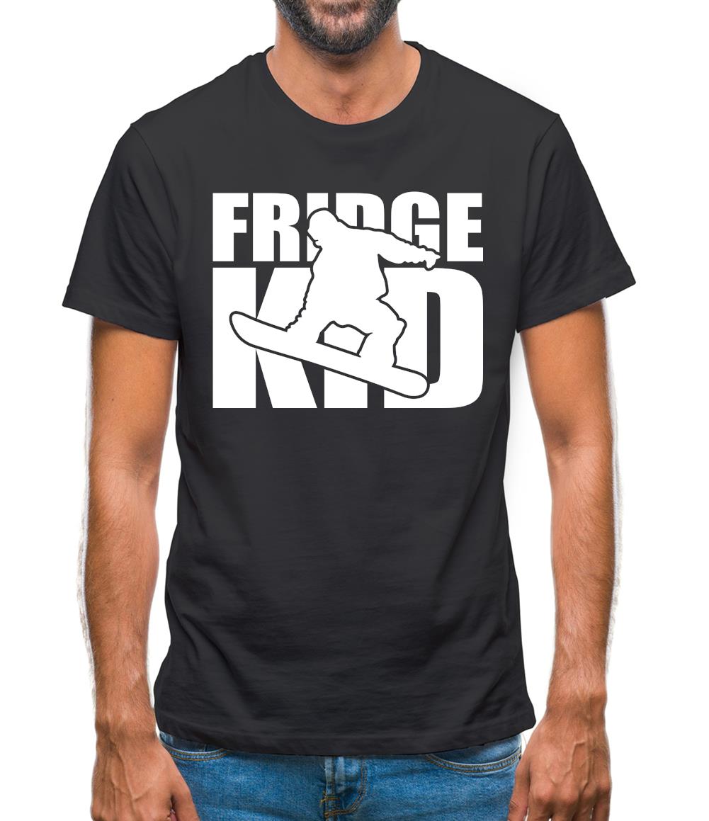 Fridge Kids Snowboard Mens T-Shirt