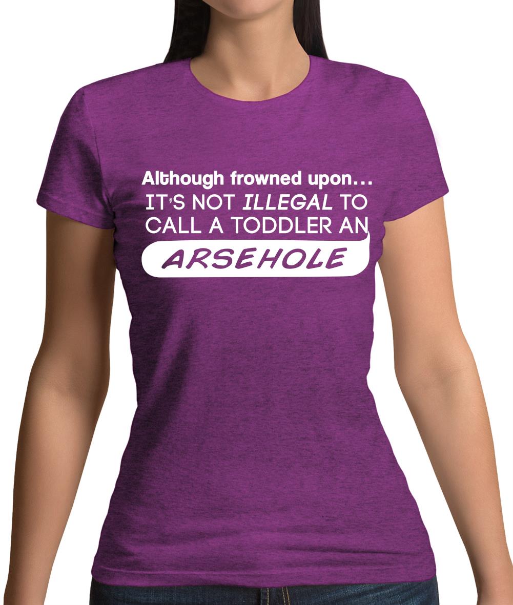 It's Not Illegal To Call A Toddler An Arsehole Womens T-Shirt