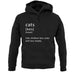 Funny Definition Cats (Like Children, Less Needy) unisex hoodie