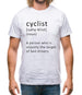 Funny Definition Of Cyclist Mens T-Shirt