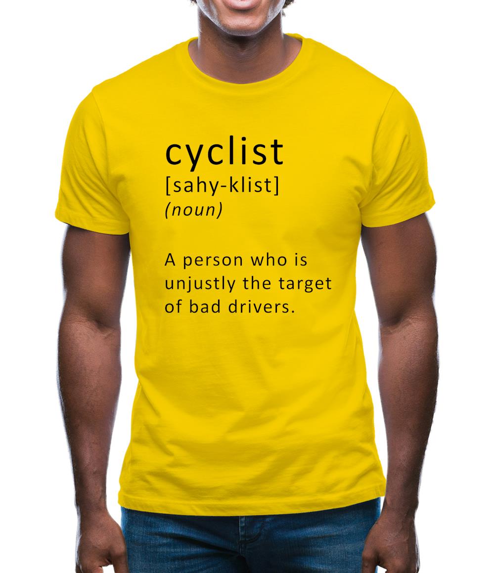 Funny Definition Of Cyclist Mens T-Shirt