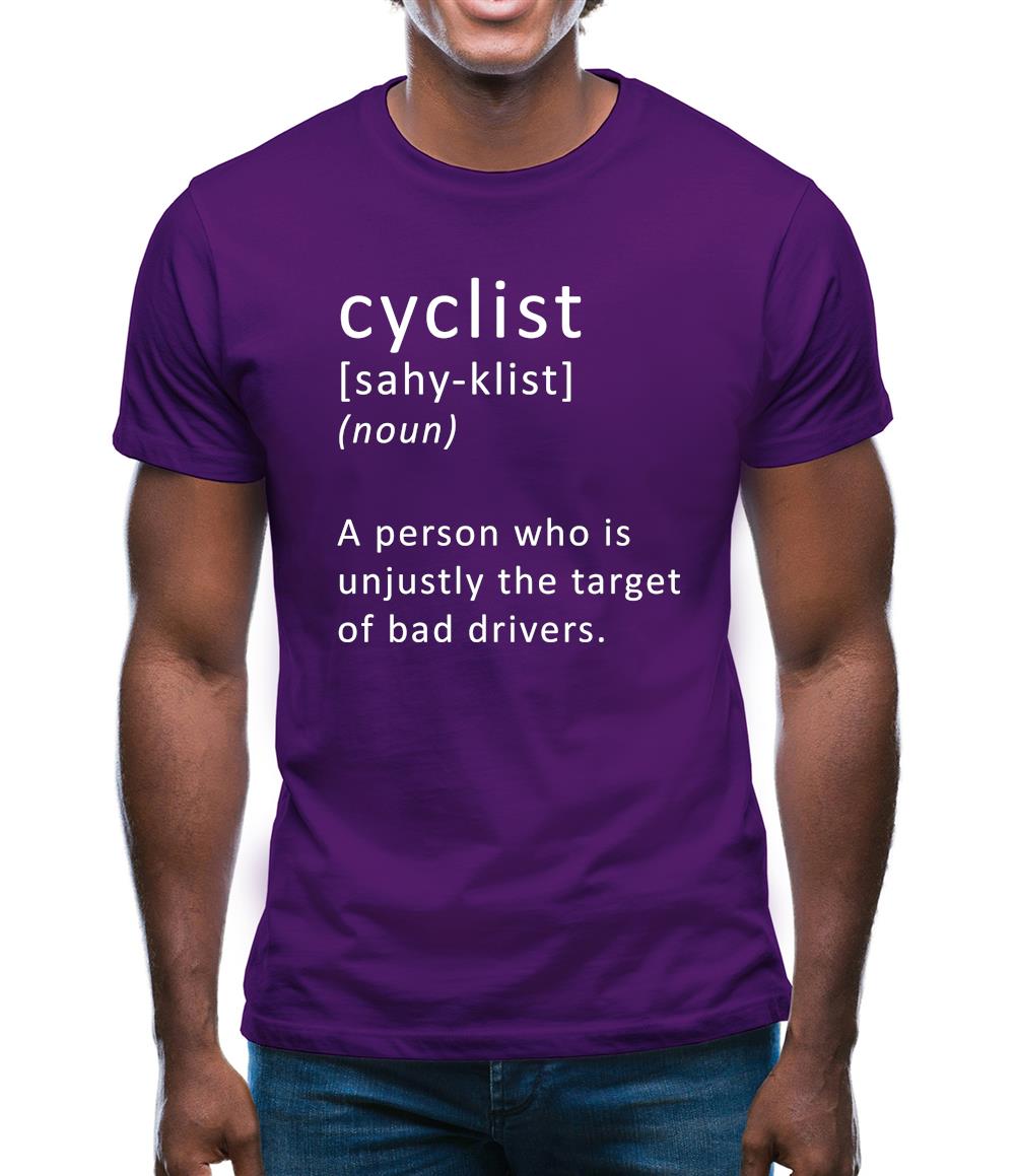 Funny Definition Of Cyclist Mens T-Shirt