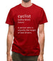 Funny Definition Of Cyclist Mens T-Shirt