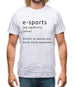 Funny Definition E-Sports Mens T-Shirt