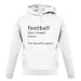 Funny Definition Of Football unisex hoodie