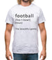 Funny Definition Of Football Mens T-Shirt