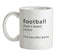 Funny Definition Football Ceramic Mug
