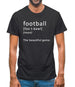 Funny Definition Of Football Mens T-Shirt