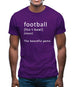 Funny Definition Of Football Mens T-Shirt