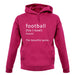 Funny Definition Of Football unisex hoodie