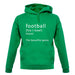 Funny Definition Of Football unisex hoodie