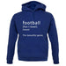 Funny Definition Of Football unisex hoodie