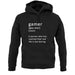 Funny Definition Of Gamer unisex hoodie