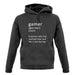 Funny Definition Of Gamer unisex hoodie