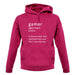 Funny Definition Of Gamer unisex hoodie
