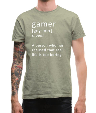 Funny Definition Of Gamer Mens T-Shirt