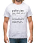 Funny Definition Politician Mens T-Shirt