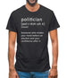 Funny Definition Politician Mens T-Shirt