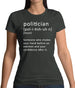 Funny Definition Politician Womens T-Shirt