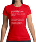 Funny Definition Politician Womens T-Shirt