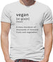 Funny Definition Vegan Mens T-Shirt