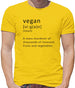 Funny Definition Vegan Mens T-Shirt